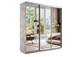 Шкаф-купе "Экспресс Экспенс Трио" (бетон) 2200х2100, МК Е1