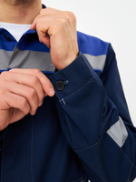 Костюм Лигор-1 Премиум СОП К. (тк.Смесовая,240) брюки, т.синий/васильковый