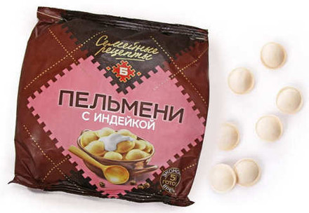 Пельмени "Семейные рецепты с индейкой" 430г. Брест