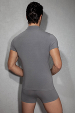 Мужская футболка с воротником-стойкой Doreanse City (Размер: XL) (Цвет: черный)