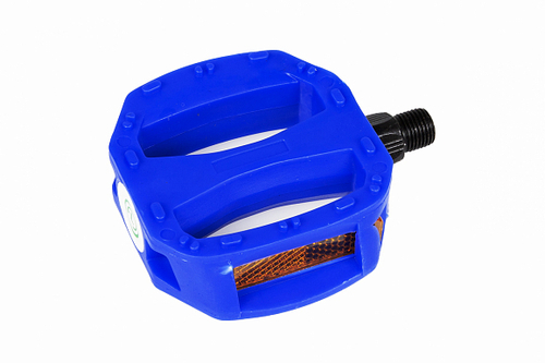 Педали MX-P631 ось 1/2" со светоотражателями, полипропиленовые синие
