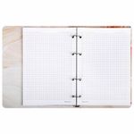 Тетрадь на кольцах А5 160х212 мм, 120 листов, картон, фольга, клетка, BRAUBERG, "Delicate flowers", 404737