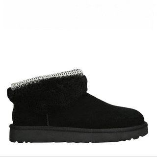 Ugg Classic Ultra Mini Maxi Curly Boot Black