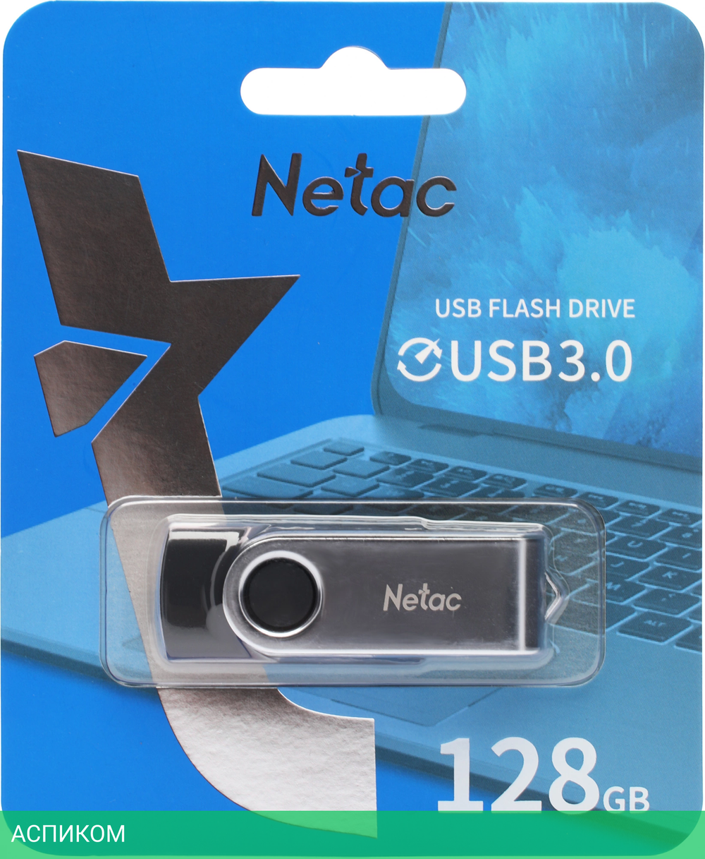 USB Flash-накопитель Netac AH356 128GB Black (NT03U505N-128G-30BK)