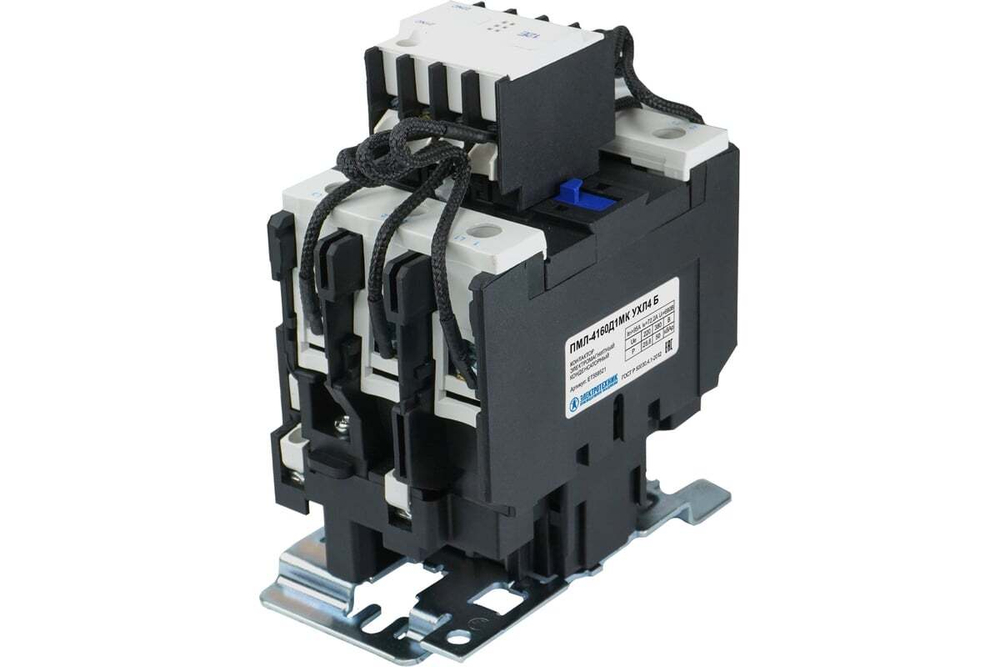 Пускатель электромагнитный конденсаторный ПМЛ-4160Д1МК УХЛ4 Б, 220В/50Гц, 50,0 кВАр, 1з+2р, 95А, IP20 ЭТ ET559521