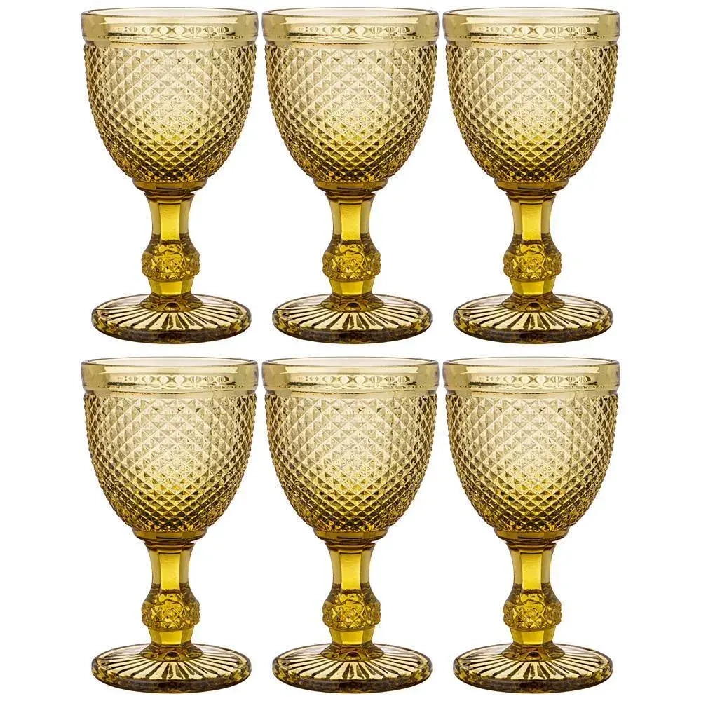 НАБОР БОКАЛОВ ДЛЯ ВИНА "ГРАНАТ" 6ШТ. СЕРИЯ "MUZA COLOR" 300МЛ. / В=17 СМ (КОР=4НАБ.)