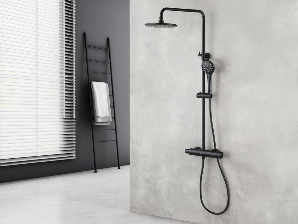 Смеситель для душа термостатический Lemark Bronx - LM3770BL