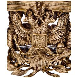 СТАКАН С ПОДСТАКАННИКОМ "ГЕРБ" 250 МЛ (КОР=1ШТ.)