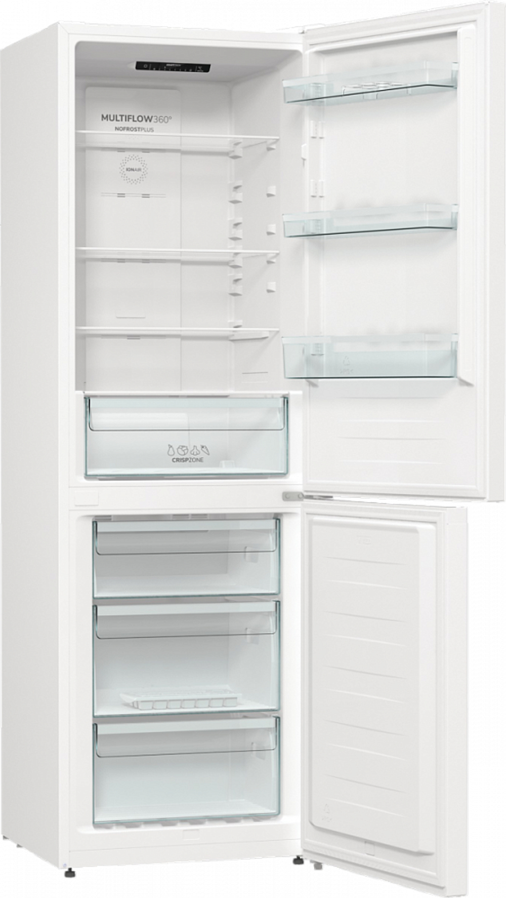 Отдельностоящий двухкамерный холодильник Gorenje NRK619EEW4