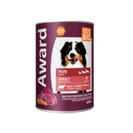 Влажный корм AWARD для взрослых собак паштет из говядины с бататом 400г