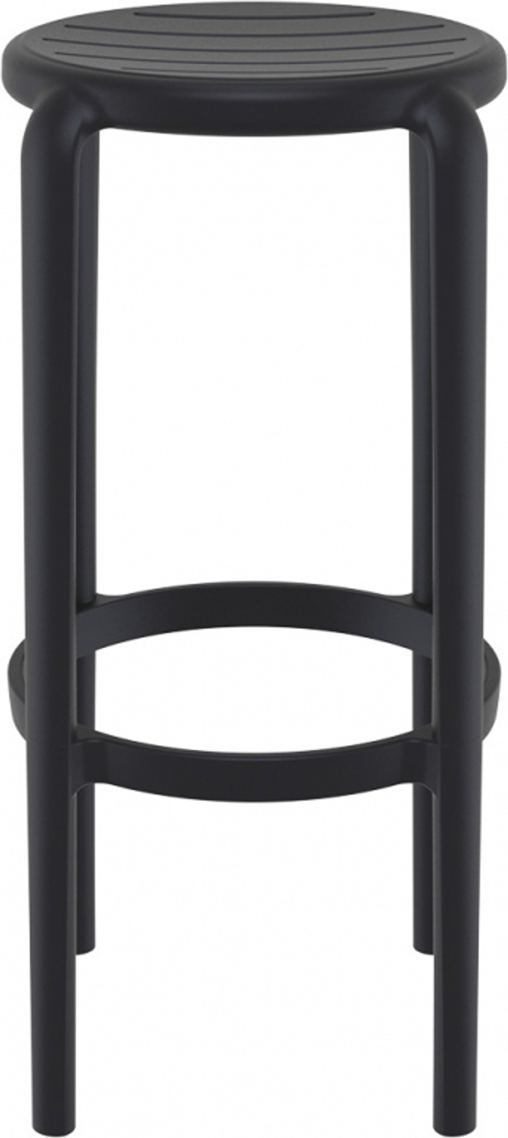 Табурет пластиковый барный Siesta Contract Tom Bar 75, черный