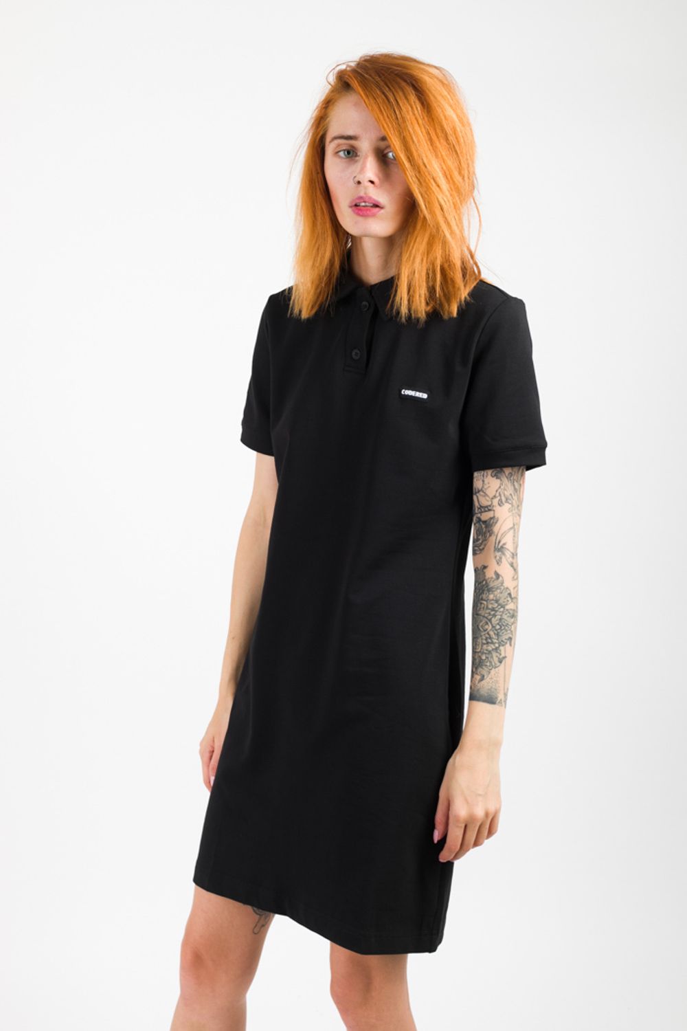 Платье Codered с коротким рукавом Adress черное