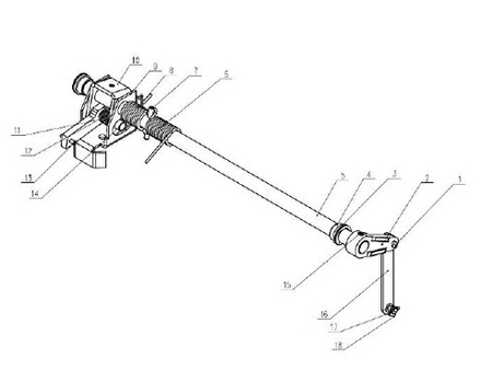 Блокировка выкатного элемента от заземляющих ножей 5YF.363.011