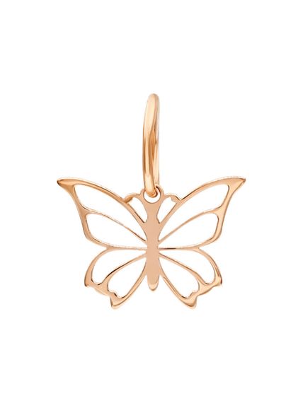 Фото подвески Бабочка из золота, вид спереди