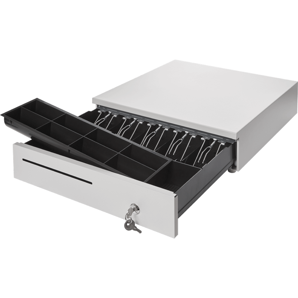 Денежный ящик PayTor HT-410P (Белый, Переходник, Штрих,  арт. HT-410-5010-13W2-2)