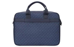 MICHAEL KORS MK Cooper PVC With Cow Leather Briefcase Regular Men"s Blue
