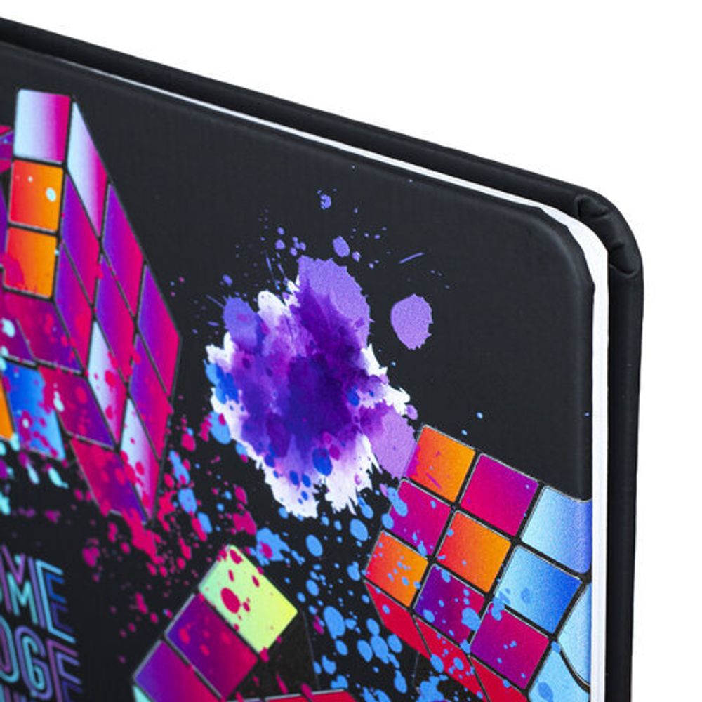 Дневник 1-11 класс 48 л., кожзам (твердая), шелкография, BRAUBERG, "Головоломка", 106181