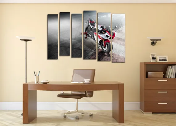 Модульная картина " Yamaha r-1 "