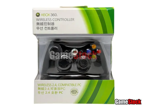 Беспроводной Геймпад/Джойстик для XBOX 360, черный (ресивер)