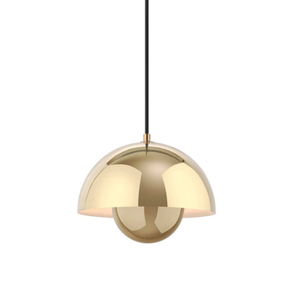 Pendant design lamp  Flowerpot by Verpan Panton (Gold)