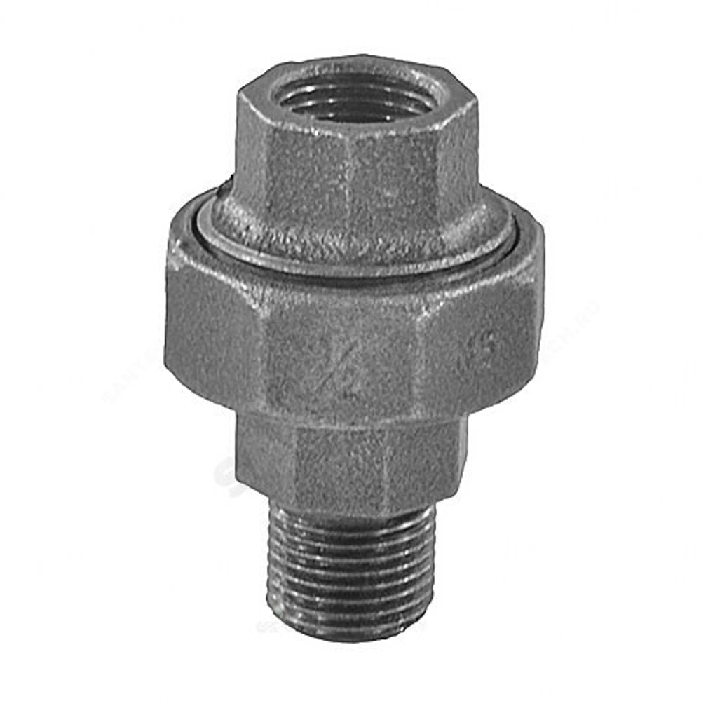 Соединитель прямой американка чугун Ду 15 (1/2") ВР/НР Fittex PLUS