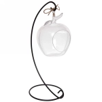 Кашпо подвесное пластиковое «Яблоко» 28,5*11*10см на металлической подставке