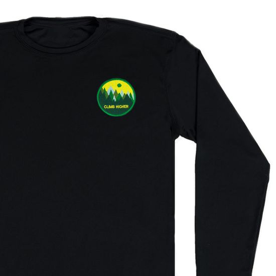 Нашивка термоаппликация на одежду и на рюкзак. Climb higher, Путешествия, Горы