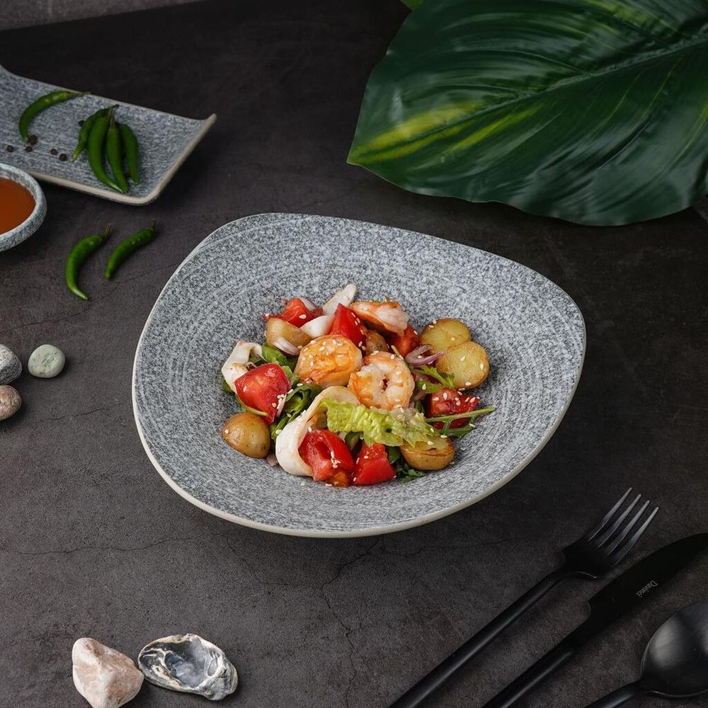 Салатник 600 мл 25,2*23,5 см h6 см Stone Untouched Taiga P.L. Proff Cuisine [1]