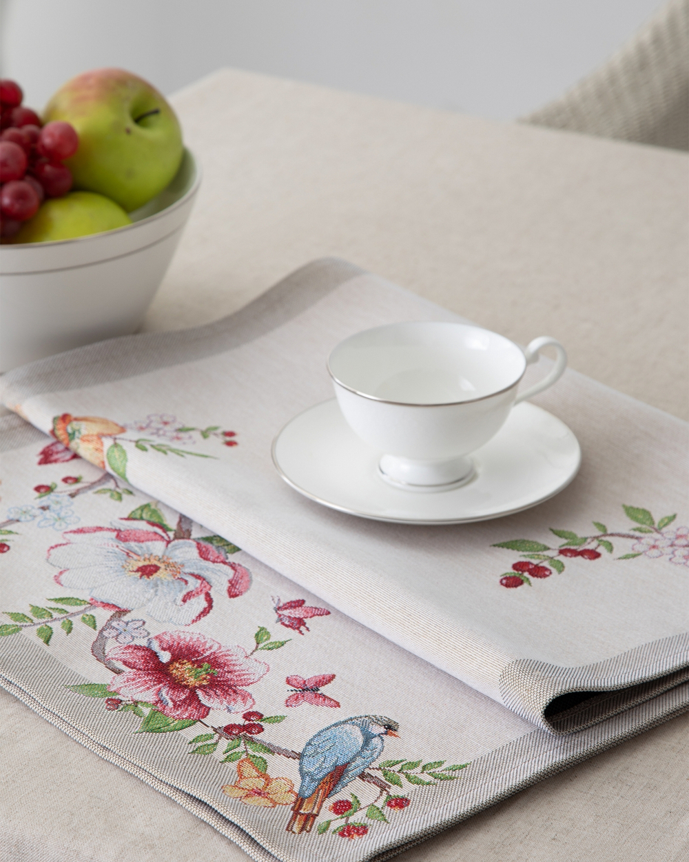 Дорожка для стола 44х140см Mix&Match Home Магнолия бежевая