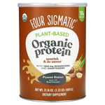 Four Sigmatic, Протеин растительного происхождения с грибами для поддержки иммунитета и адаптогенами, арахисовая паста, 600 г (1,32 фунта)