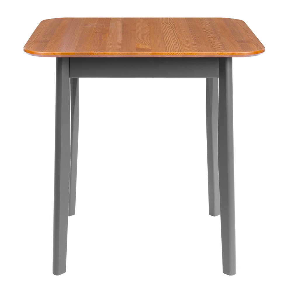 Стол Соната Люкс/ Sonata Lux table, 75х75х75 см массив сосны, антик /графит, 75х75х75 см