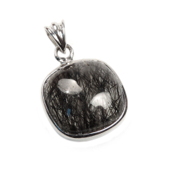 Кулон "Граффити" кварц-волосатик с шерлом