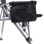 Кресло складное с подлокотниками до 100 кг SJ-0054, 58*58*92 см, цвет: чёрный, ТуристМастер