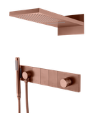 Встроенная душевая система ZODIAC, трехпозиционная BRUSHED BRONZE