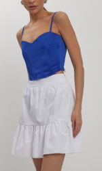 Топ корсетный из атласа