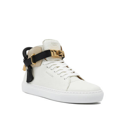 Кожаные кроссовки alce Buscemi - кремовый(BCW22702)