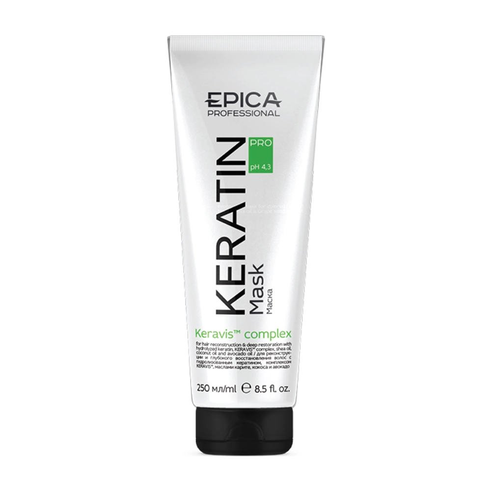 EPICA Professional Маска для реконструкции и глубокого восстановления волос, Keratin PRO, 250 мл