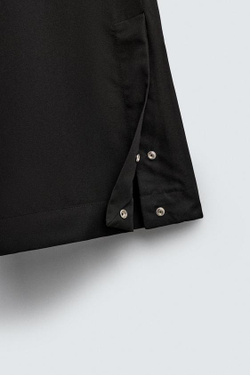 ZARA БРЮКИ FLARED FIT, ЧЕРНЫЙ