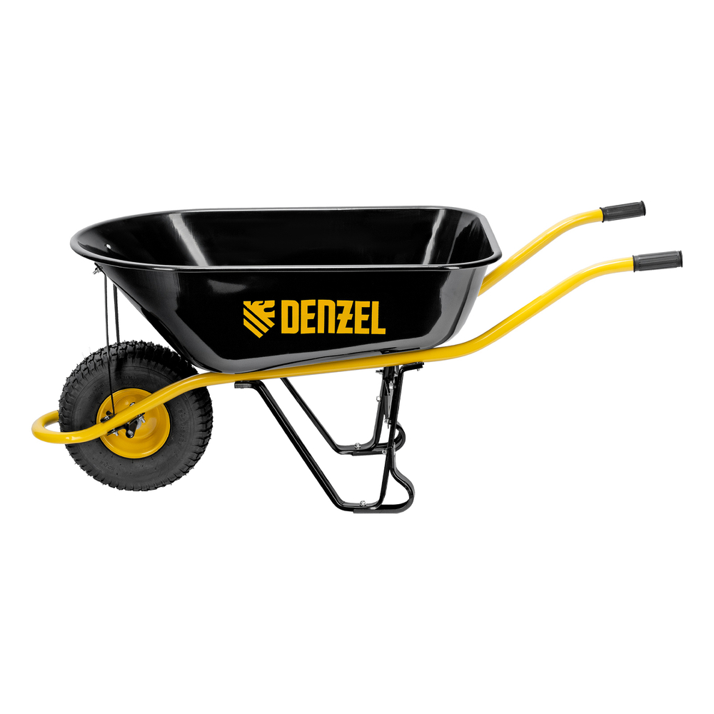 Тачка строительная, усиленная, объем 130 л, 230 кг, колесо 15х6.00-6 Denzel