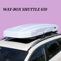 Автобокс Way-box Shuttle 650 литров белый 228*100*35 см.