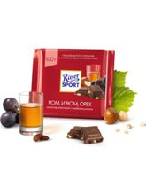 Шоколад молочный Ritter Sport Ром, изюм, орех 100 г x 4 шт