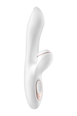 Вибратор Satisfyer Pro G-Spot Rabbit, с вакуум-волновым стимулятором, силикон, белый, 22 см.