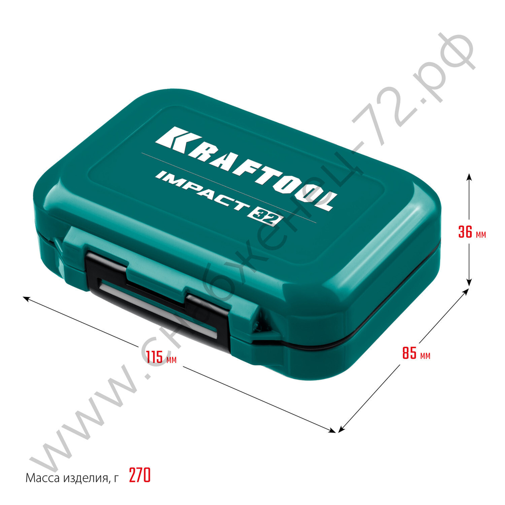 KRAFTOOL IMPACT-32 32 шт, Набор ударных бит (26066-H32)