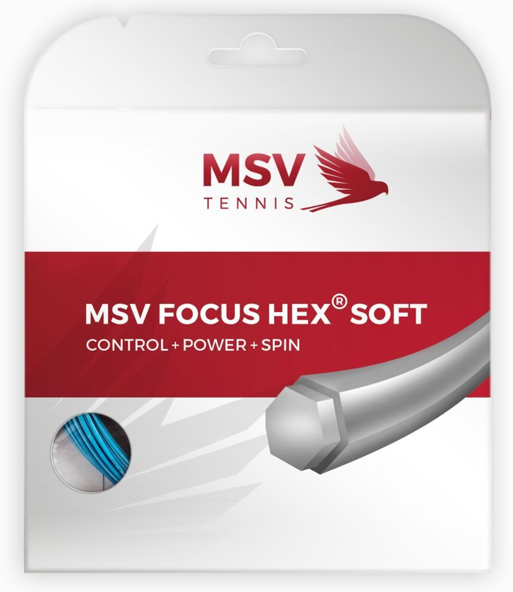 Теннисные струны MSV Focus Hex Soft (12 m) - небесный