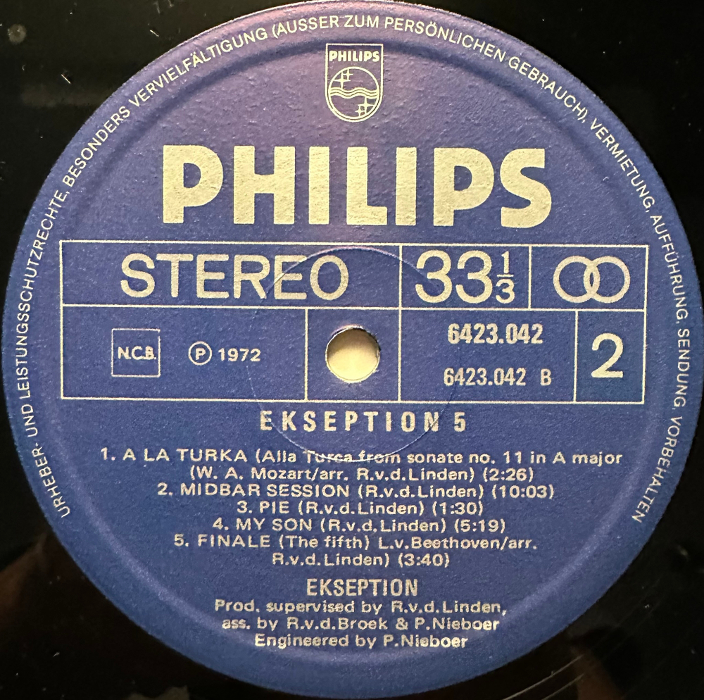 Ekseption- 5 (Скандинавия 1975г.)