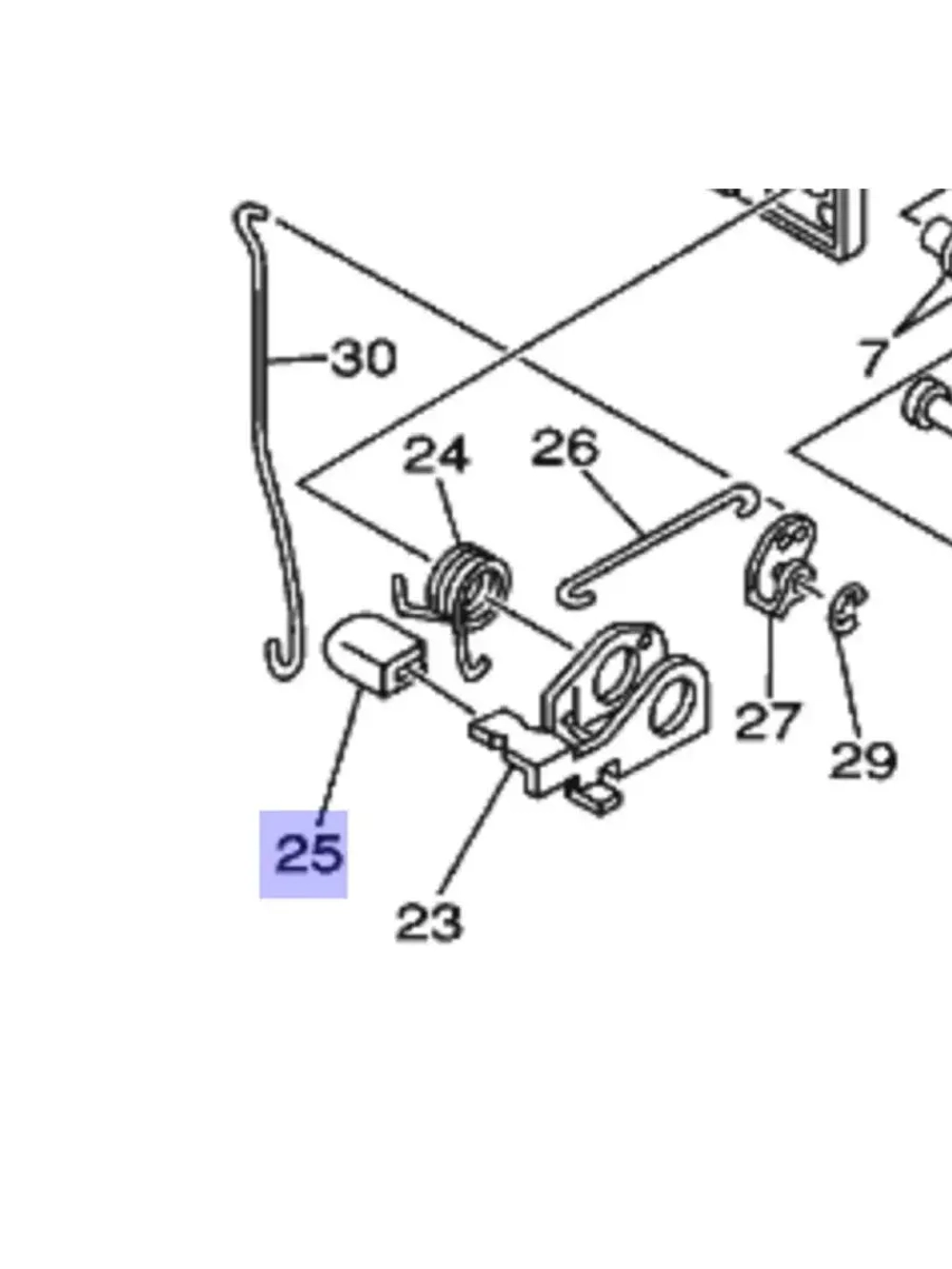 Крышка рычага Yamaha 6L24363310
