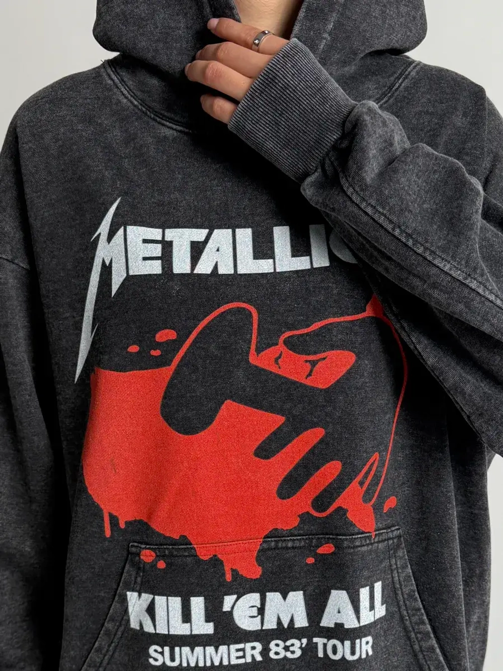 Худи PARABOLA Metallica оверсайз варенка для мужчин и женщин