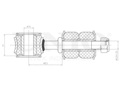 Стойка стабилизатора передняя UNIO SSP-50293