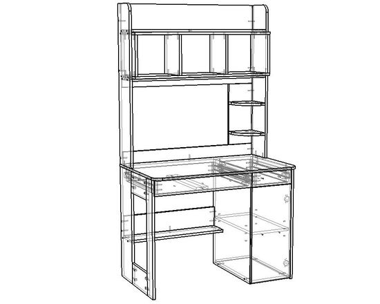 Стол письменный АРТ-ЛАВОРО правый