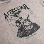 Футболка Питерский щит Агрессия светло-серая